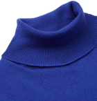 Mr P. - Slim-Fit Merino Wool Rollneck Sweater - Blue