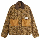 Brain Dead Men's Cropped Chore Jacket in Leopard