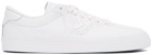 Converse White Leather 'Heart Of The City' Louie Lopez Pro Sneakers