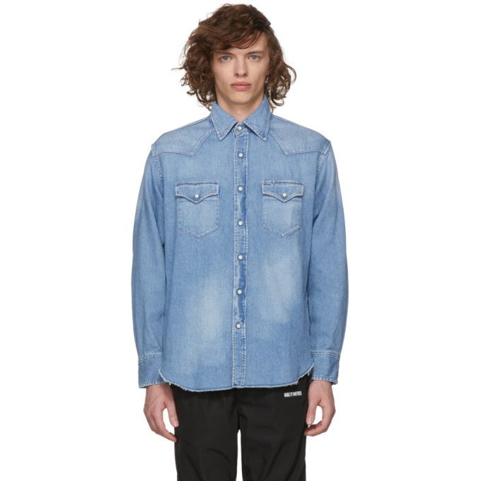 Photo: Wacko Maria Indigo Denim Western Shirt