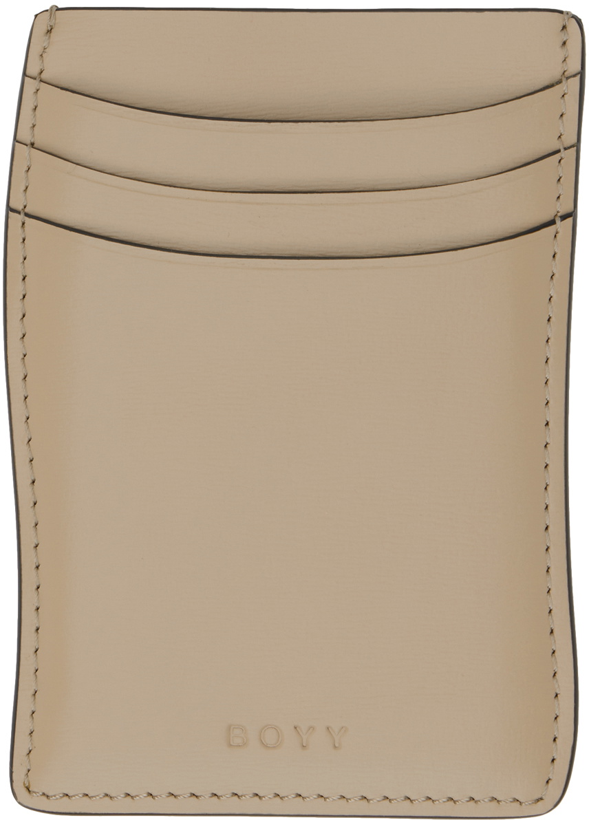 BOYY Taupe Gala Card Holder