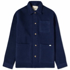 Foret Men's Stay Wool Chore Jacket in Navy