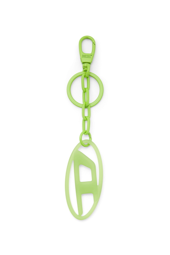 Photo: Diesel Oval D charm/key ring in metal and resin - Charms and Keyrings - Unisex - Green