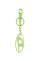 Diesel Oval D charm/key ring in metal and resin - Charms and Keyrings - Unisex - Green