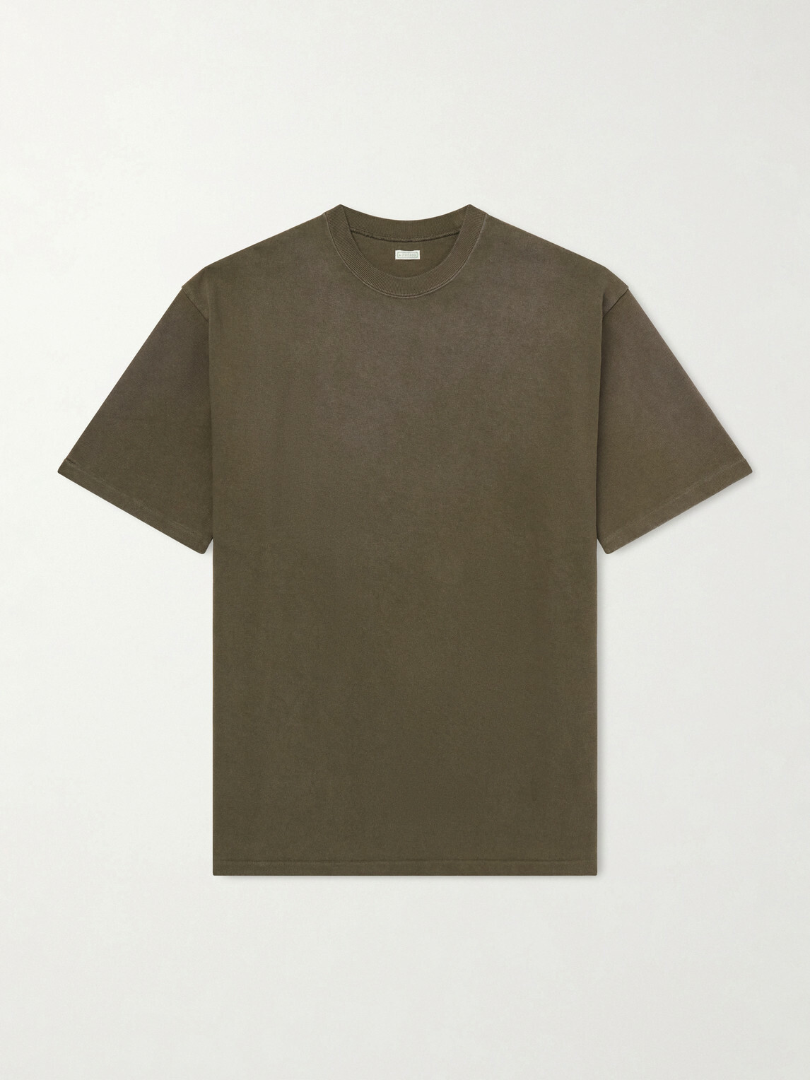 A.PRESSE - Vintage Cotton-Jersey T-Shirt - Green