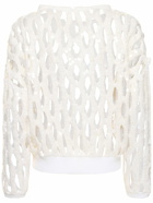 BRUNELLO CUCINELLI - Knit Net Sequined Crewneck Sweater