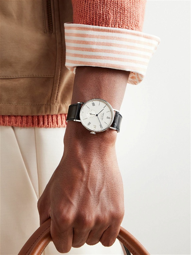 Photo: NOMOS Glashütte - Ludwig Neomatik Automatic 40.5mm Stainless Steel and Leather Watch, Ref. No. 262