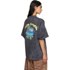 Palm Angels Black Curved Logo T-shirt