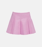 Stouls Surya pleated leather miniskirt
