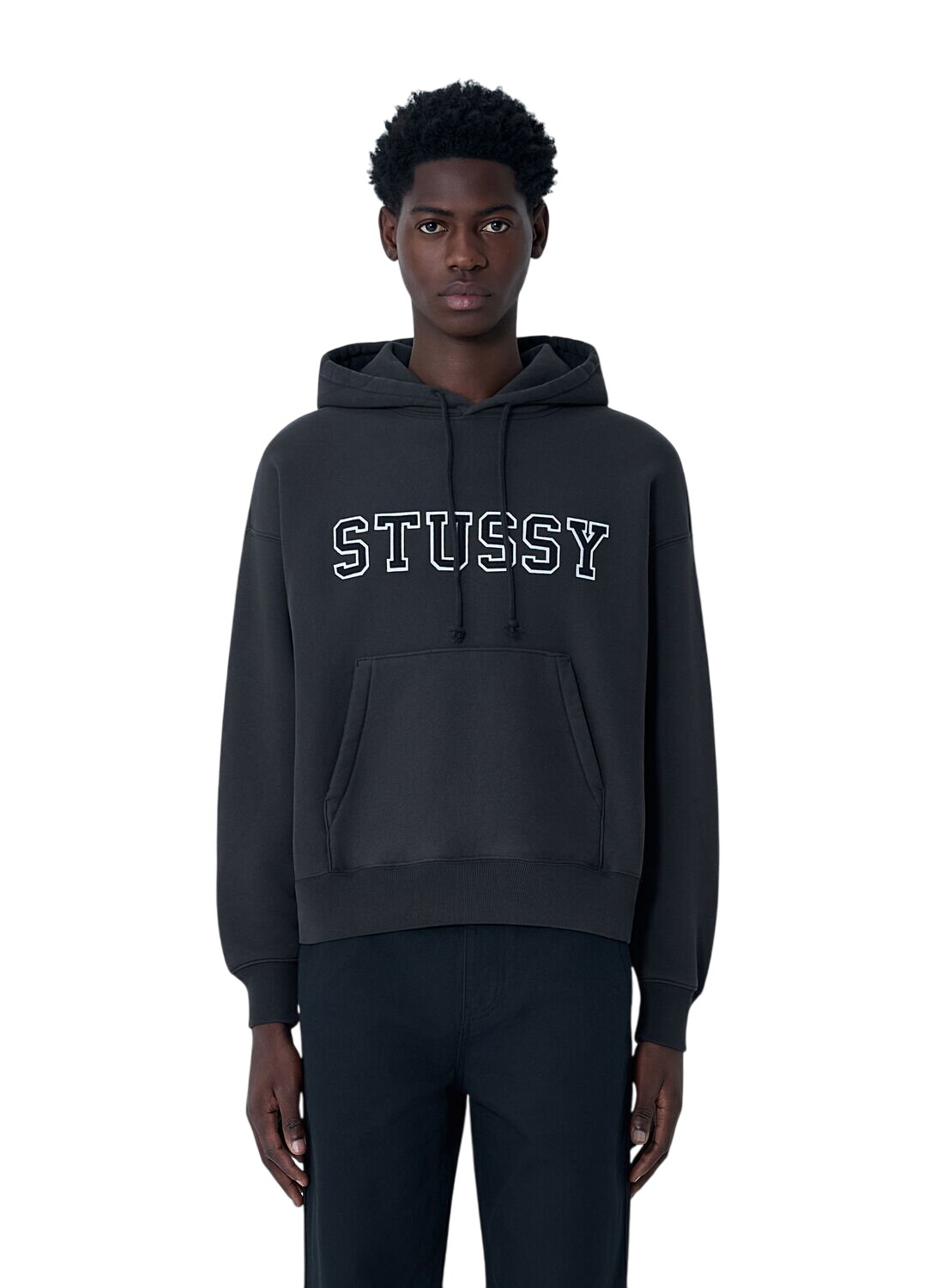 Stussy - Surf Skate Skull Printed Cotton-Blend Jersey Hoodie