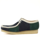 Clarks Originals Men's Patchwork Wallabee in Blue/Greenstripe