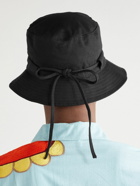 Jacquemus - Logo-Appliquéd Cotton-Canvas Bucket Hat - Black