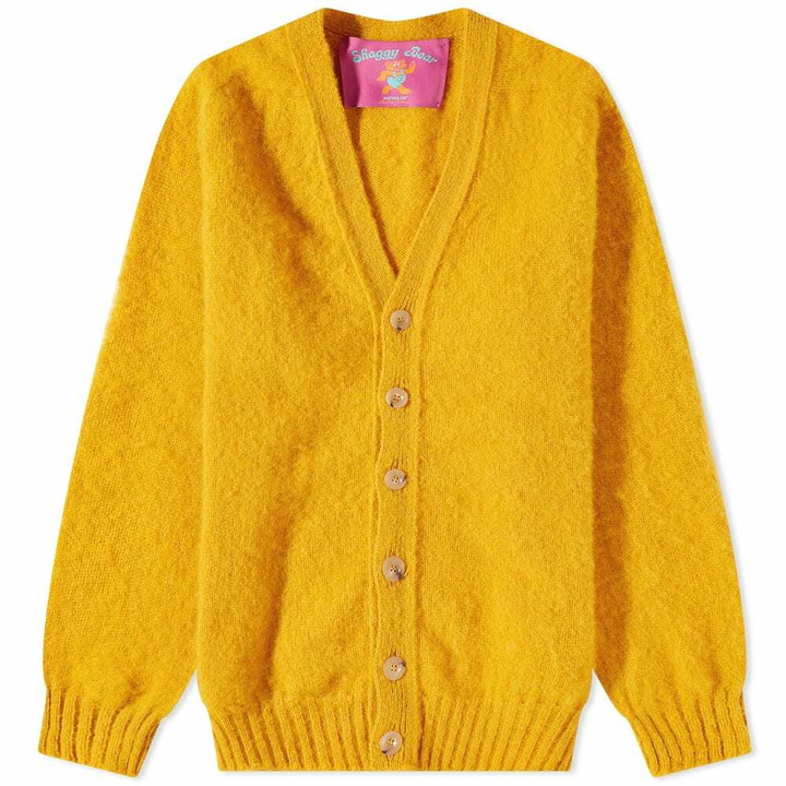 Photo: Howlin by Morrison Men's Howlin' Shaggy Bear Cardigan in Butter In The Sun