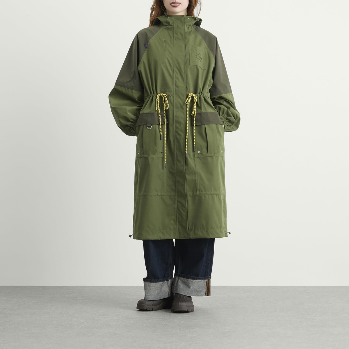 Damson Madder Women's Logan Raincoat in Forrest