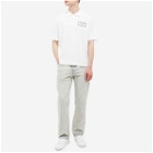 Balmain x Evian Pique Polo Shirt in White