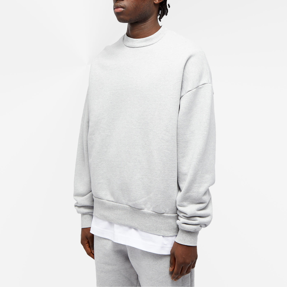 MKI Men's Superweight Crew Sweat in Grey MKI Miyuki-Zoku