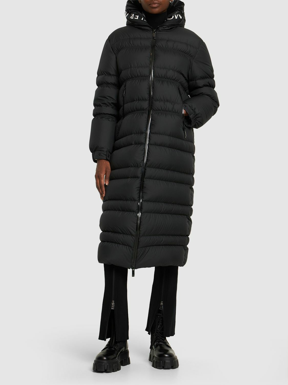 MONCLER - Tumen Tech Long Down Jacket Moncler