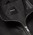Theory - Morvek Café Racer Leather Jacket - Black