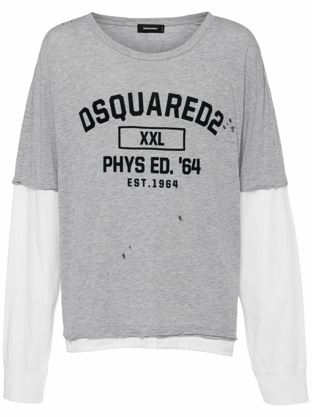 Photo: DSQUARED2 Long-sleeved Logo Jersey T-shirt