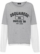 DSQUARED2 Long-sleeved Logo Jersey T-shirt