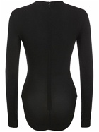 VERSACE - Georgette Long Sleeved Corset Bodysuit