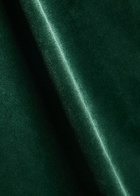 Alice + Olivia Ima Padded Belted Velvet Coat Green
