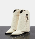 Givenchy Shark Lock Cowboy leather ankle boots