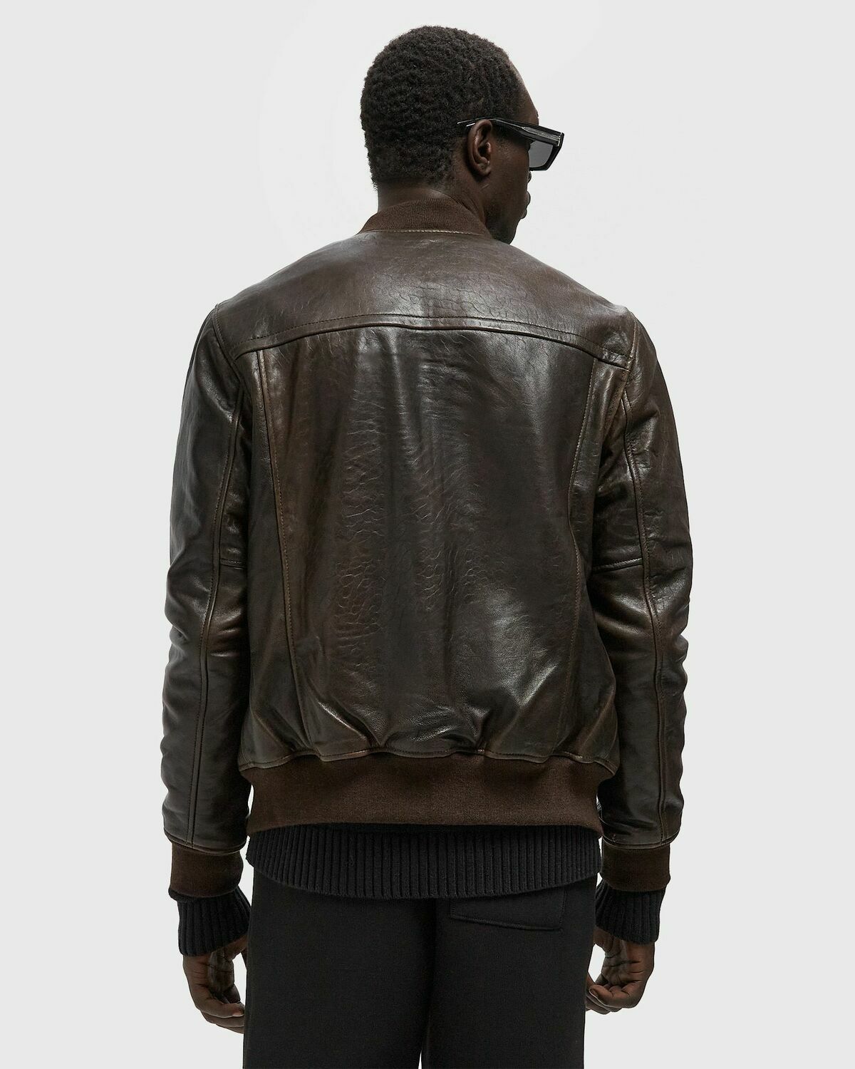 Schott NYC LCBOMBSHEEP JACKET Brown Mens Bomber Jacket