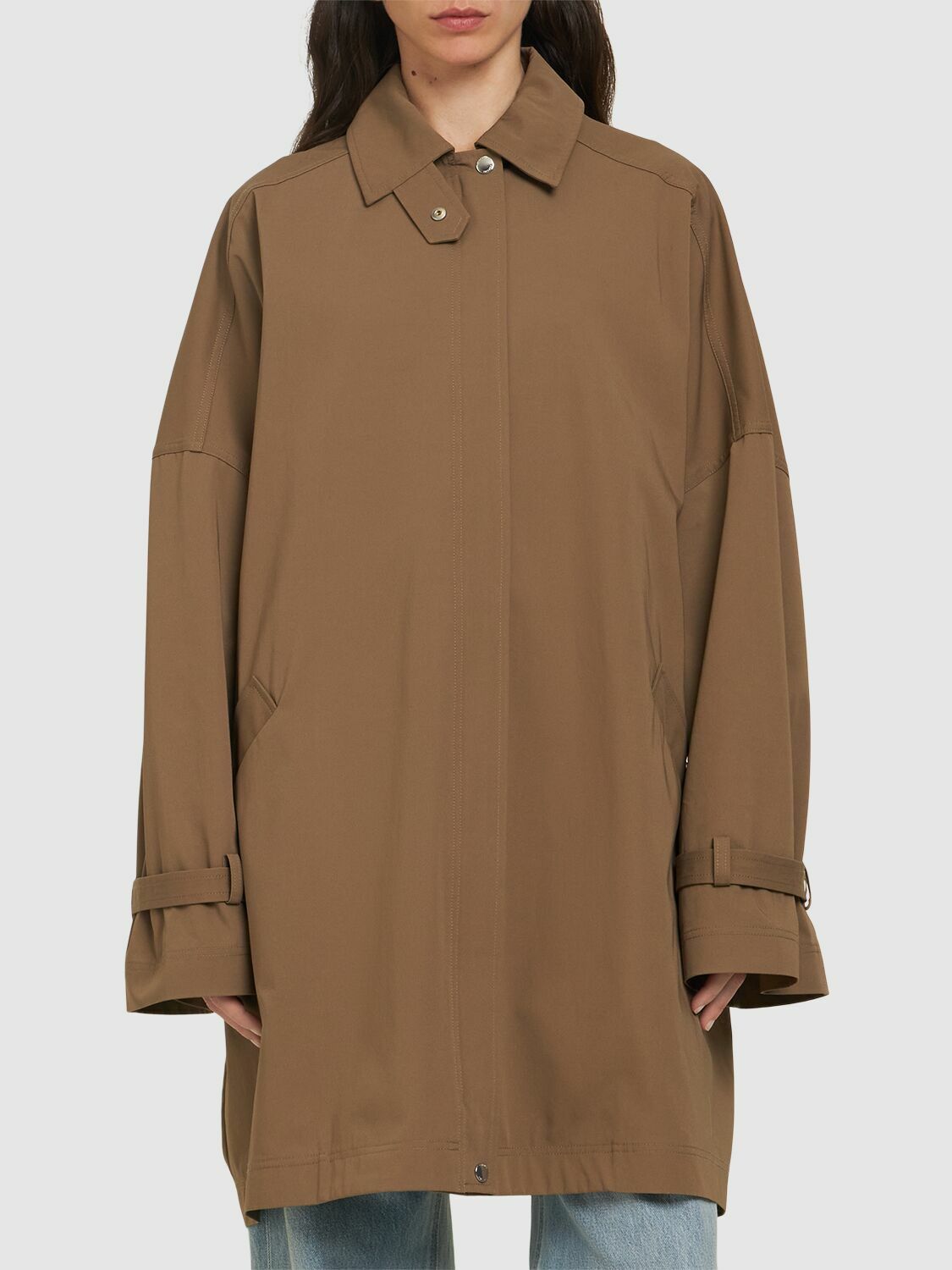 ジャケット Toteme Oversize organic cotton trench coat TOTEME Oversize Organic Cotton Trench Coat Toteme