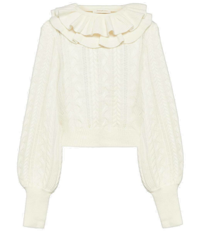 Photo: Zimmermann Luminosity cable-knit wool sweater