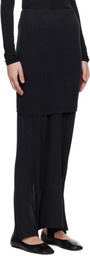 ALAINPAUL Black Fuseau Warm-Up Maxi Skirt