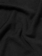 Kiton - Silk, Cashmere and Linen-Blend Half-Zip Sweater - Black