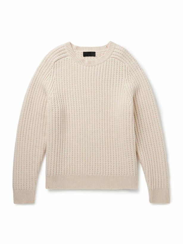 Photo: Nili Lotan - Demitry Open-Knit Sweater - Neutrals