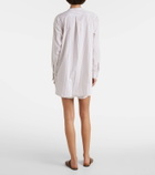 Leset Yoshi striped cotton-blend shirt