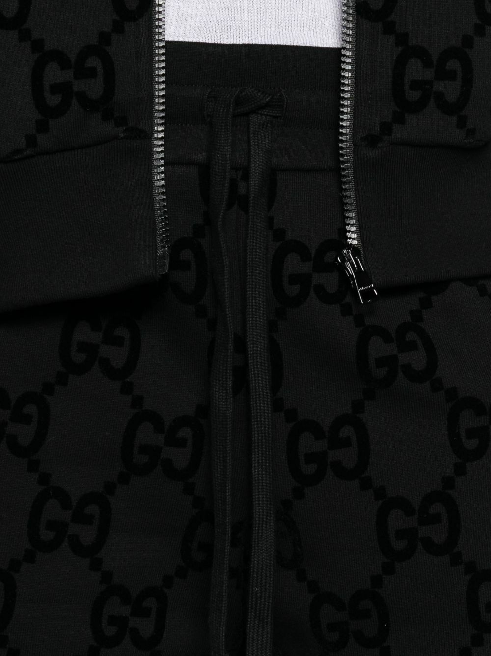 Gucci Black Interlocking G Cotton Shorts