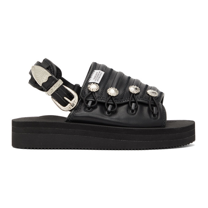 Photo: Toga Black Suicoke Edition Mura-SP Sandals