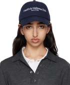 Sporty & Rich Navy H&W Crest Cap