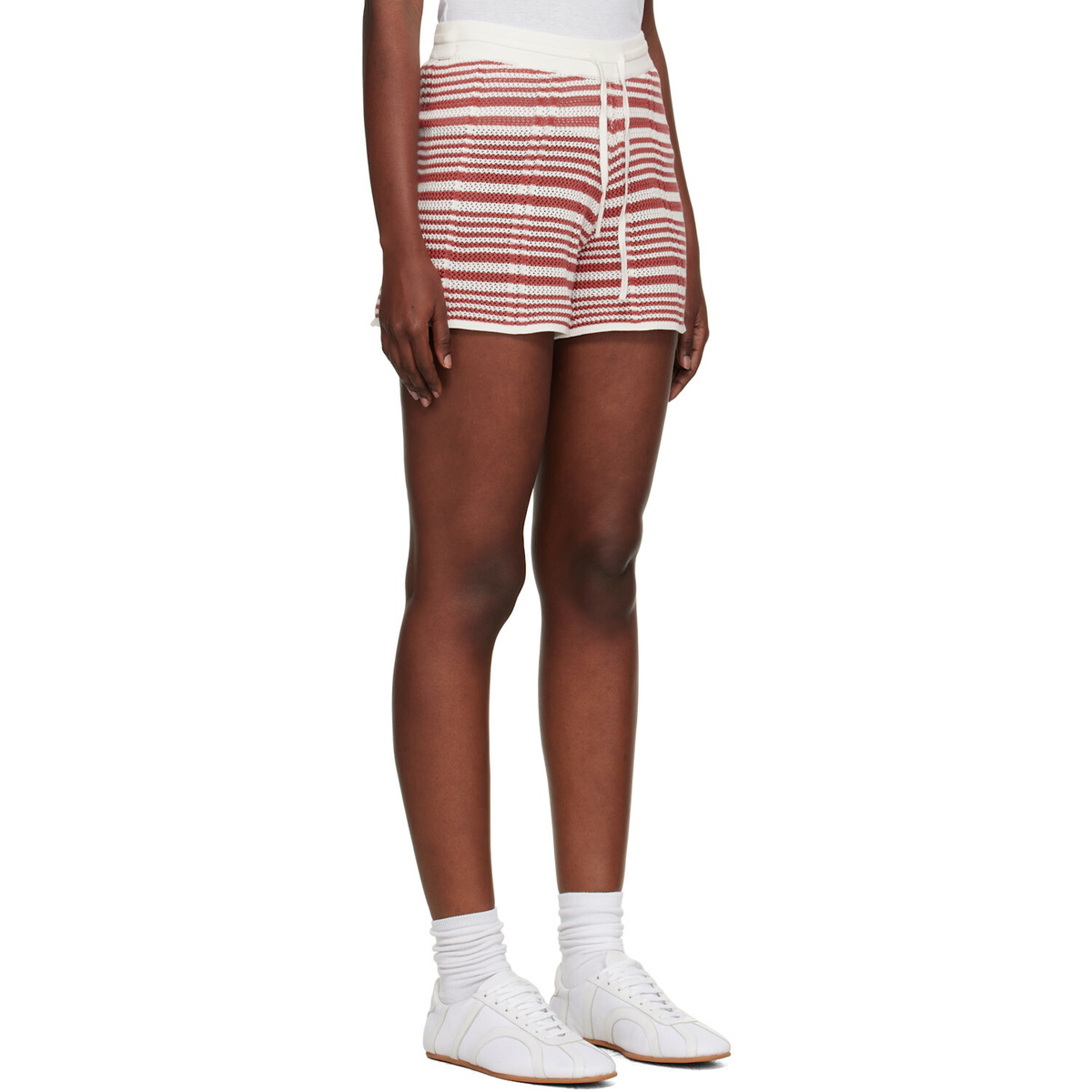 Holzweiler White Kelp Striped Shorts