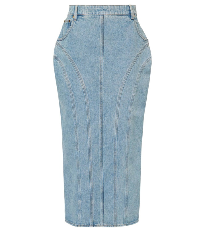Photo: Nina Ricci Denim midi skirt