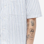 Sunflower Men's Spacey Stripe Short Sleeve Shirt in Blue