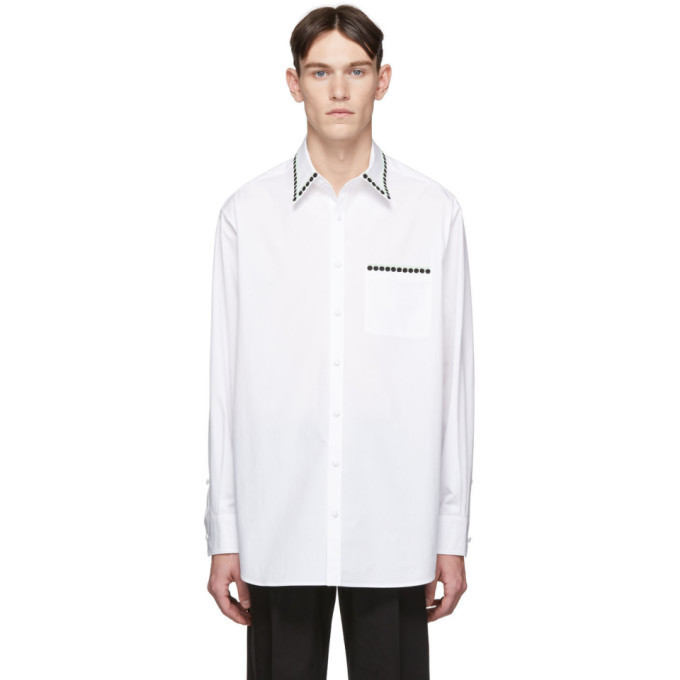 Photo: Valentino White Embroidered Buttoned Shirt