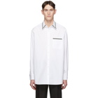 Valentino White Embroidered Buttoned Shirt