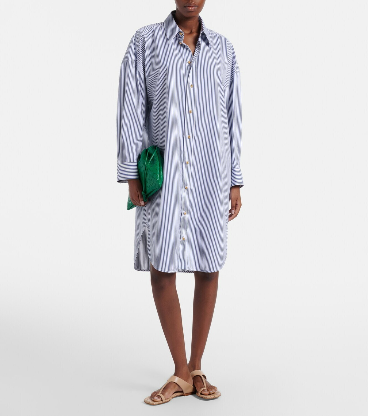 Bottega Veneta Livia Intrecciato leather thong sandals