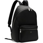 BOSS Black Structured Logo Lettering Backpack