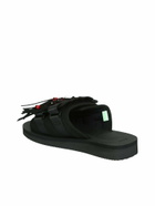 SUICOKE Hoto-cab Fringed Black Sandals