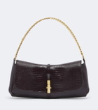 Balmain Metropolis croc-effect leather shoulder bag