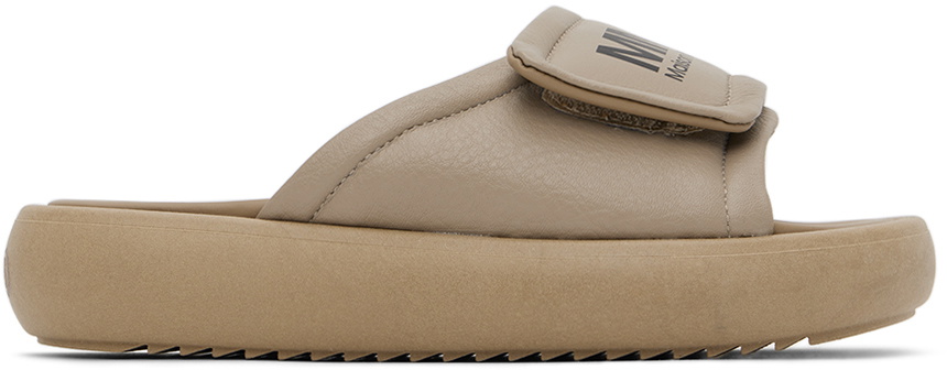 MM6 Maison Margiela Kids Tan Printed Sandals