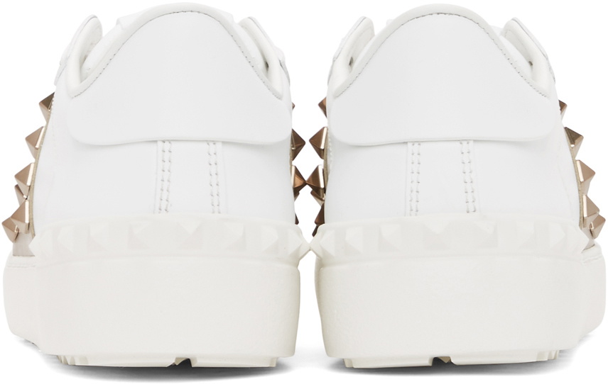 【Valentino Garavani】Open Rockstud Untitled Sneakers White Untitled Open Sneaker for Woman in White | Valentino US
