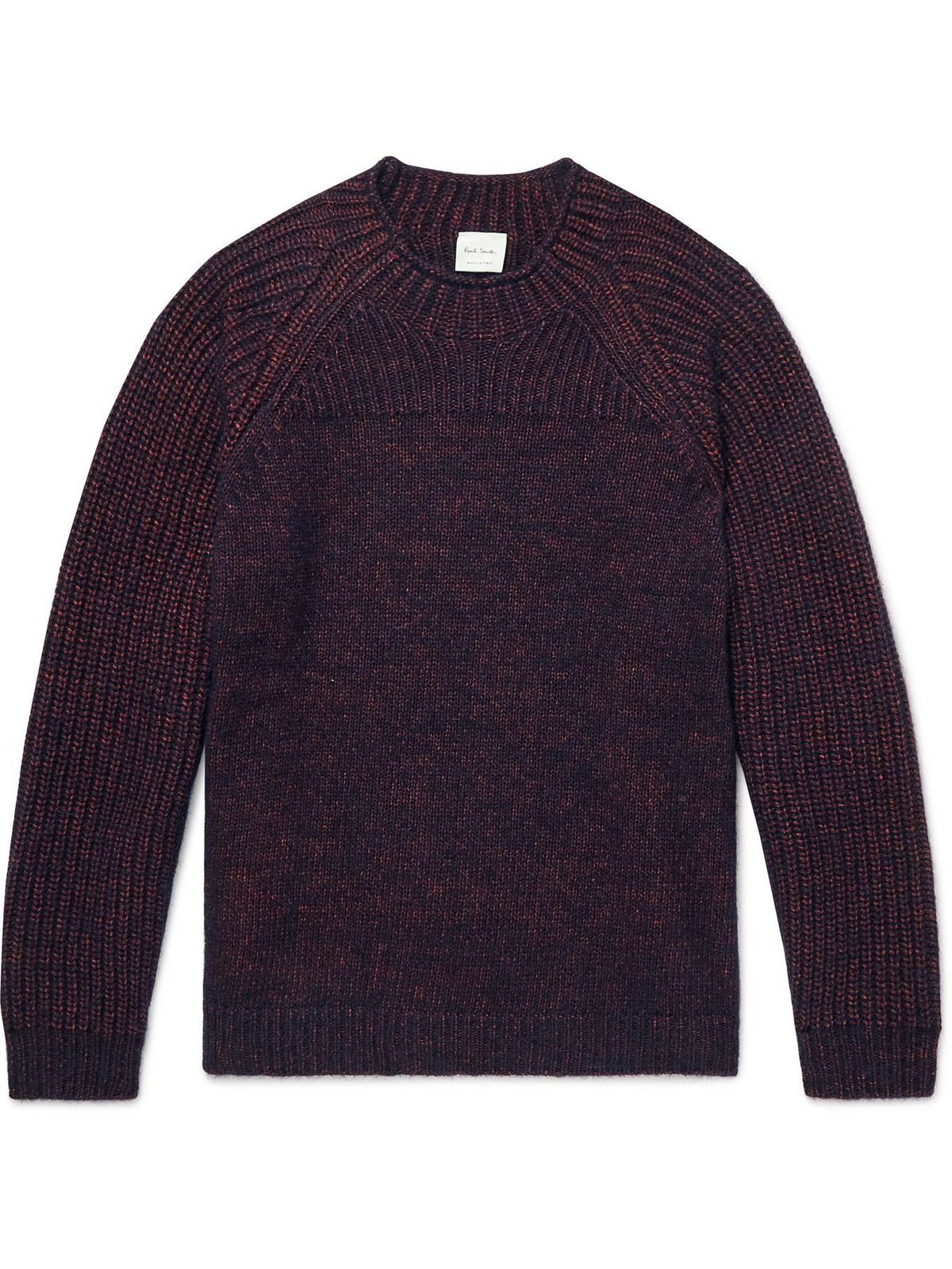 Paul Smith - Gents Ribbed Cotton-Blend Sweater - Blue Paul Smith