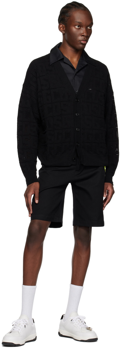 GCDS Black Monogram Cardigan